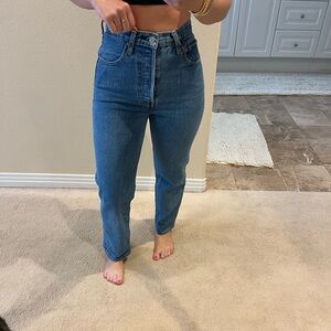 Levi's High Rise Blue Jeans Slim Fit